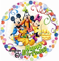 18 inch Mickey & Friends Party Round Balloon