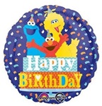 18in Sesame Street Happy Birthday Confetti