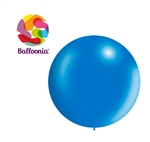 2ft Metallic BLUE - Round Latex - BALLOONIA - Price Per Bag of 5