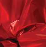 30in x 50ft Cellophane Roll RED Metallized