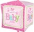 16 inch Welcome BABY Girl Butterfly Cubez (PKG), Price Per EACH