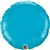 18 inch TURQUOISE Round Qualatex Foil Balloon