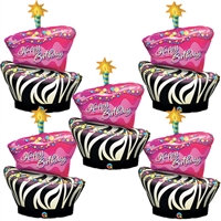 Birthday Funky Zebra Cake