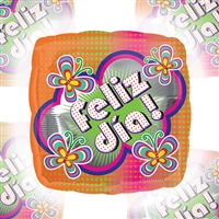 Feliz Dia Dots & Butterflies Jumbo Foil Balloon