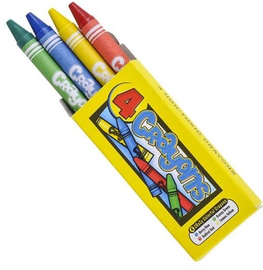 4 pack MINI Crayons