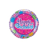 9 inch Happy Birthday Polka Dot