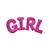 22 inch x 10 inch - GIRL - Phrase PINK