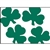 5in Tissue Shamrocks