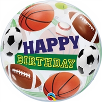 22 inch BUBBLES Happy Birthday Sports Balls