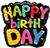 Birthday Word Non-Foil Balloon