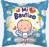 18 inch Angelita Azul Bautizo Foil Balloon