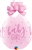 18 inch Qualatex Round Baby Girl Dots DIAMOND CLEAR Stuffing Balloon