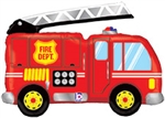 Fire Truck Foil Balloon