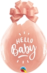 18 inch Qualatex Hello Baby CLEAR Stuffing Balloon