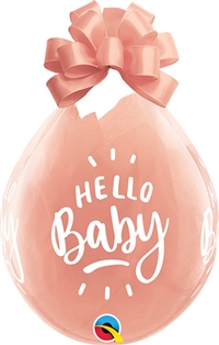 18 inch Qualatex Hello Baby CLEAR Stuffing Balloon