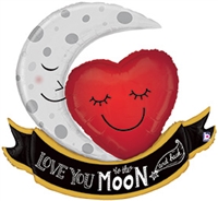 Vintage Moon & Back Love Balloon