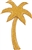 60 inch Gold Glitter Palm Tree