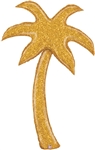 60 inch Gold Glitter Palm Tree