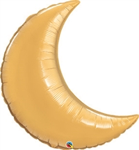 35 inch Crescent Moon Qualatex Foil GOLD, Price Per Package of 5
