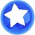 11 inch Qualatex STAR Top Print SAPPHIRE BLUE