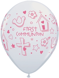 11 inch Qualatex First Communion Symbols-GIRL