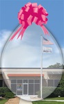 18 inch Qualatex Round DIAMOND CLEAR Stuffing Balloon This is the basic balloon used for placing items inside. Dress these up with shred & bows to create wonderful gifts.
