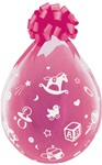 18 inch Qualatex BABY'S NURSERY-A-ROUND CLEAR Stuffing Balloon