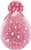 18 inch Qualatex Round FLOWER-A-Round DIAMOND CLEAR Stuffing Balloon