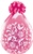 18 inch Damask Print-A-Round Clear Stuffing Balloon