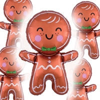 Happy Gingerbread Man Shape Balloon