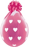 18 inch Qualatex Big Hearts DIAMOND CLEAR Stuffing Balloon