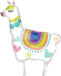 Llama SuperShape Foil Balloon