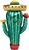 Fiesta Cactus Foil Balloon