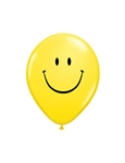 5 inch Qualatex Smiley Face YELLOW, Price Per Bag of 100