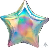 Iridescent Rainbow Star Balloon