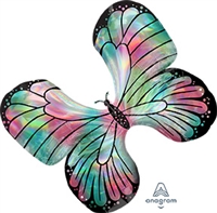 Iridescent Butterfly Holographic Balloon