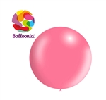 3ft Metallic PINK - Round Latex - BALLOONIA - Price Per Bag of 5