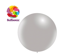 3ft  GREY - Round Latex - BALLOONIA - Price Per Bag of 5