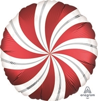 RED Candy Swirl Balloon
