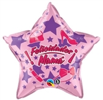 Felicidades Mama Stars Foil Balloon
