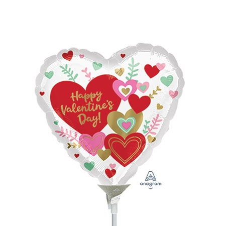 9 inch Valentine's Day Wishes Foil Balloon