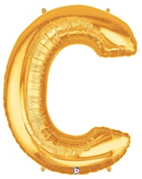 40 inch Letter C Megaloon GOLD