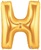 40 inch Letter H Megaloon GOLD