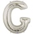 40 inch Letter G Megaloon SILVER, Price Per EACH