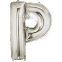 40 inch Letter P Megaloon SILVER