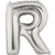 40 inch Letter R Megaloon SILVER