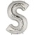40 inch Letter S Megaloon SILVER