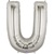 40 inch Letter U Megaloon SILVER