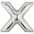 Letter X Megaloon SILVER