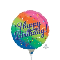 Birthday Rainbow Foil Balloon
